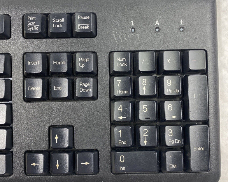 HP 701424-001 USB Desktop Office Quiet Keys KU-1156 Keyboard 672647-00 Black