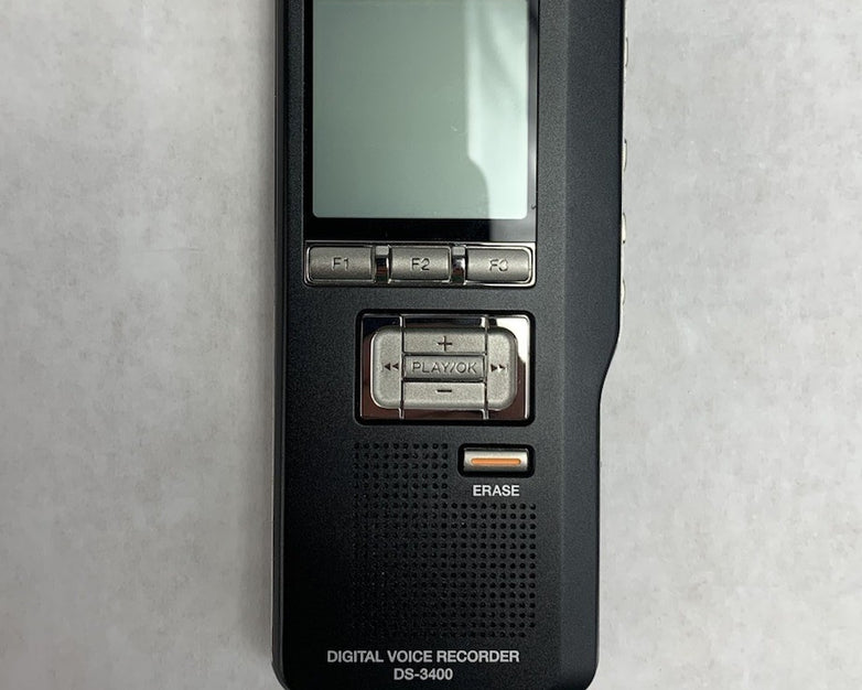 Olympus DS-3400 Digital Voice Recorder w/ Sleeve - Tested