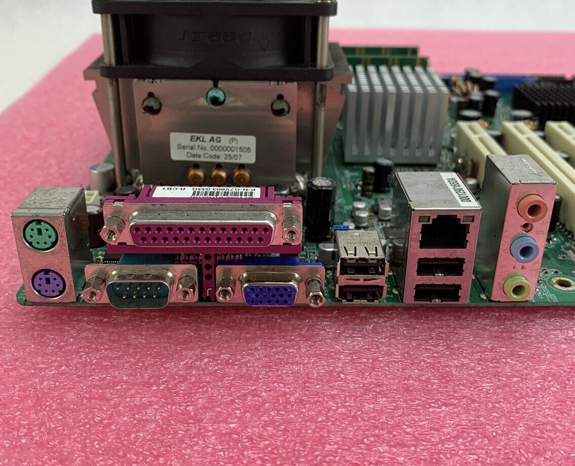 DFI G7V600-B Motherboard Intel Pentium 4 3.4GHz 1GB RAM w/Shield