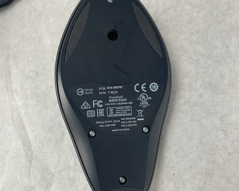 Logitech  T-BC21  Red Marble Mouse 804377-0000 USB Tested Working