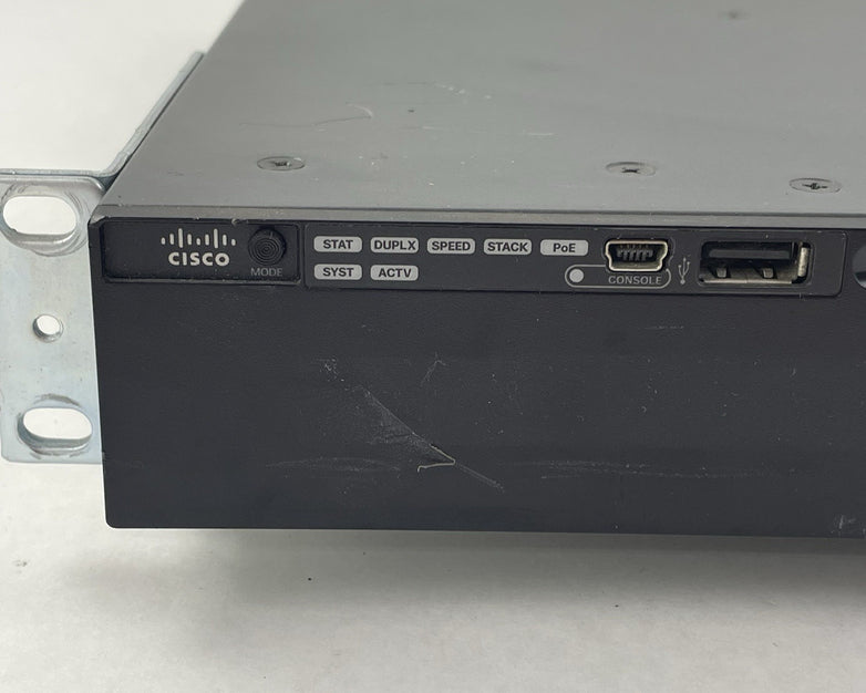 Cisco Catalyst WS-C3650-24PS-S V02 24-Port PoE+ 4x1G  1x PSU AC Tested & Reset