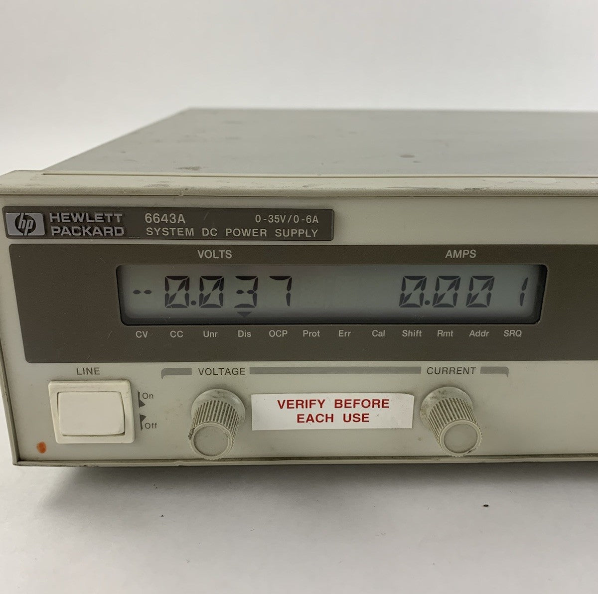 Hewlett Packard 6643A System DC Power Supply - Parts or Repair2
