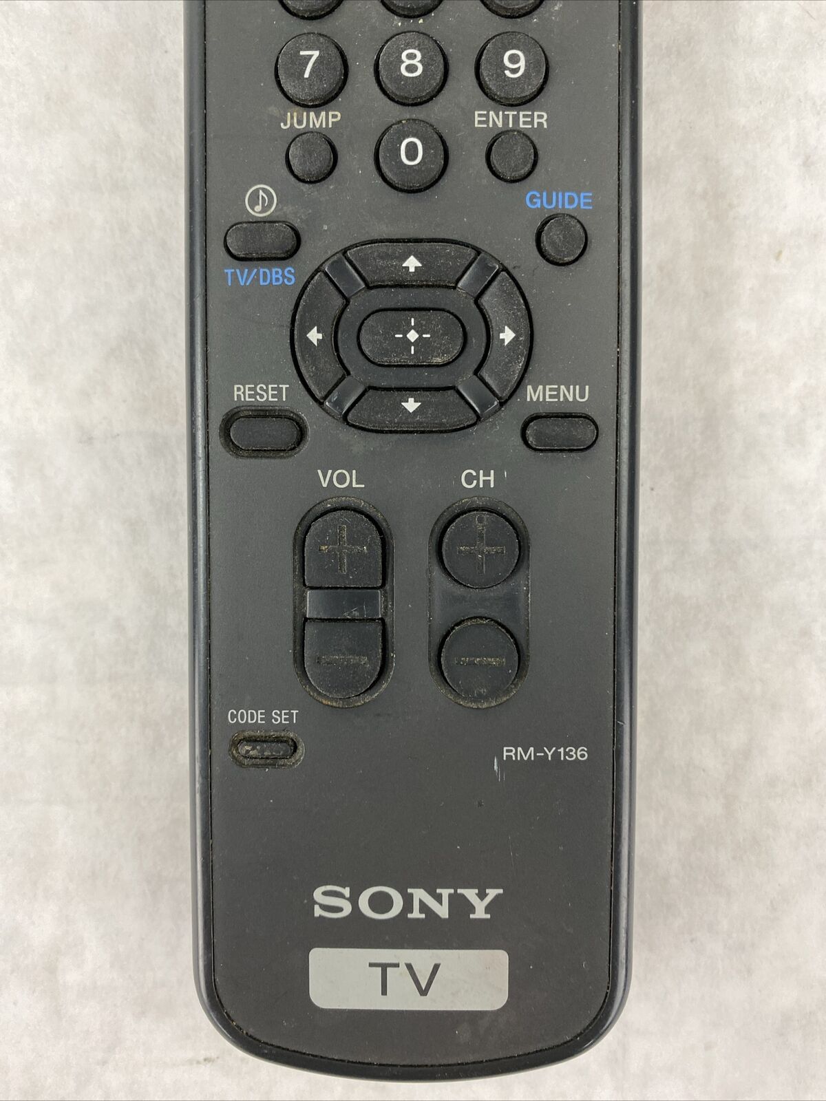 Sony RM-Y136 TV Remote Control Tested OEM For Sony Televisions