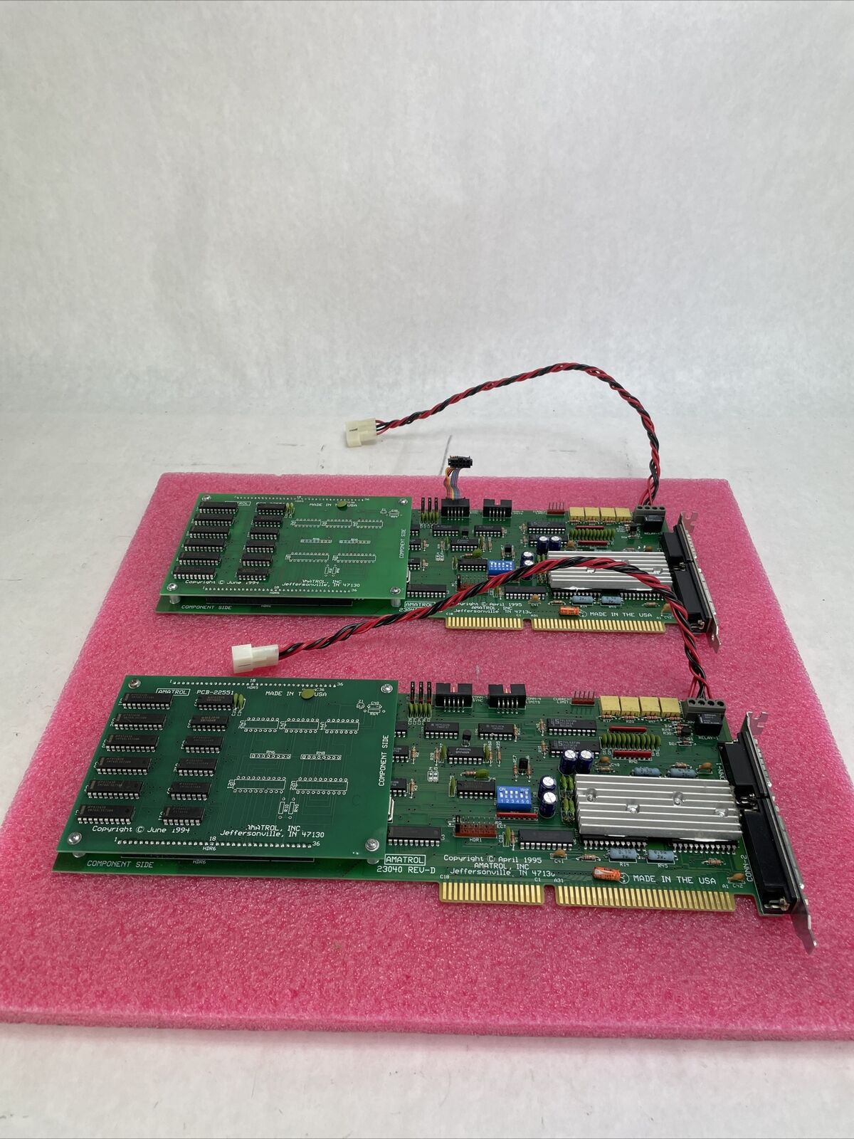 Lot Of 2 PCB 22551 23040 REV D Controller Card
