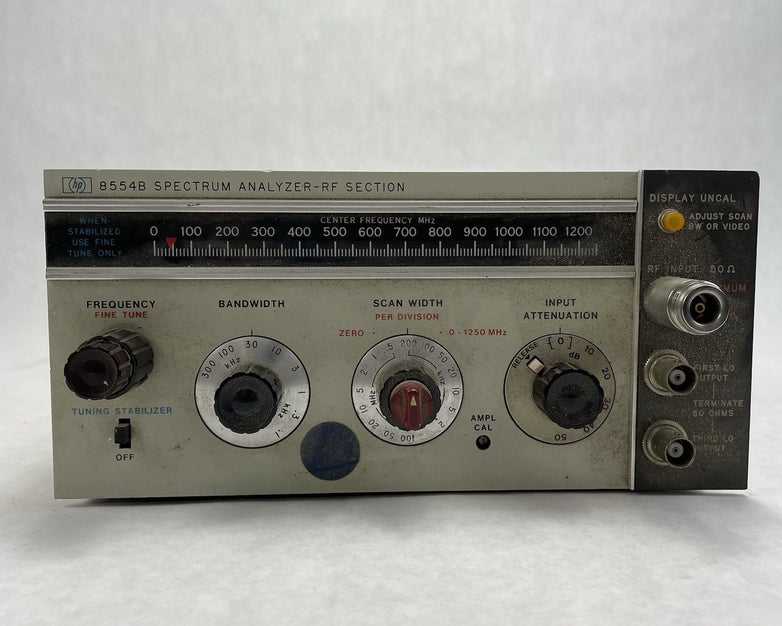 Hewlett Packard HP 8554B Spectrum Analyzer RF Section Untested