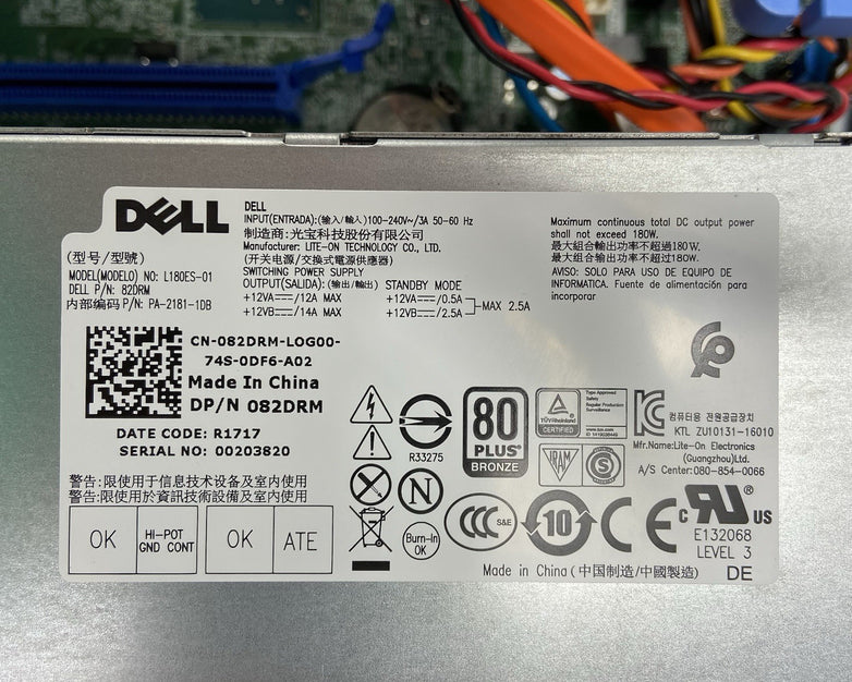 Dell Optplex 3050 SFF Intel Core i5-7500 3.4GHz 8GB RAM No HDD No OS