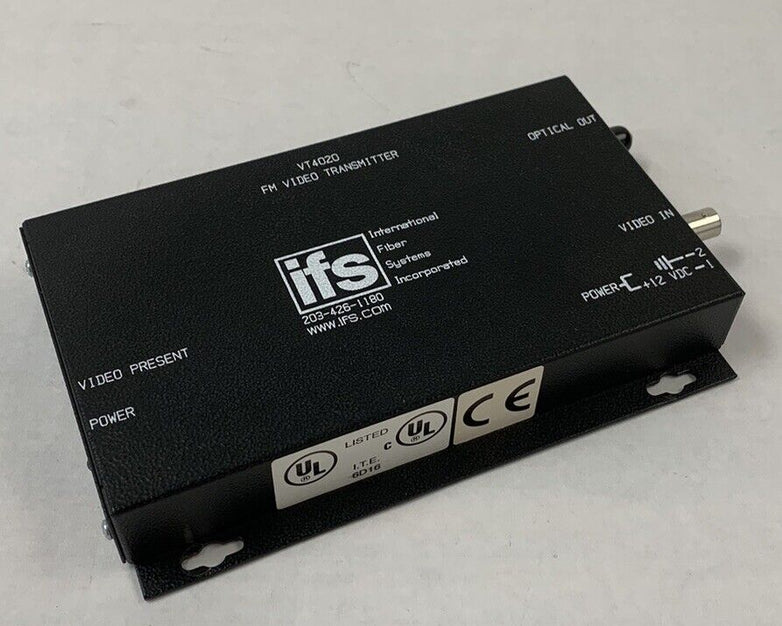 GE IFS Security FM Video Transmitter VT4020 International Fiber Systems