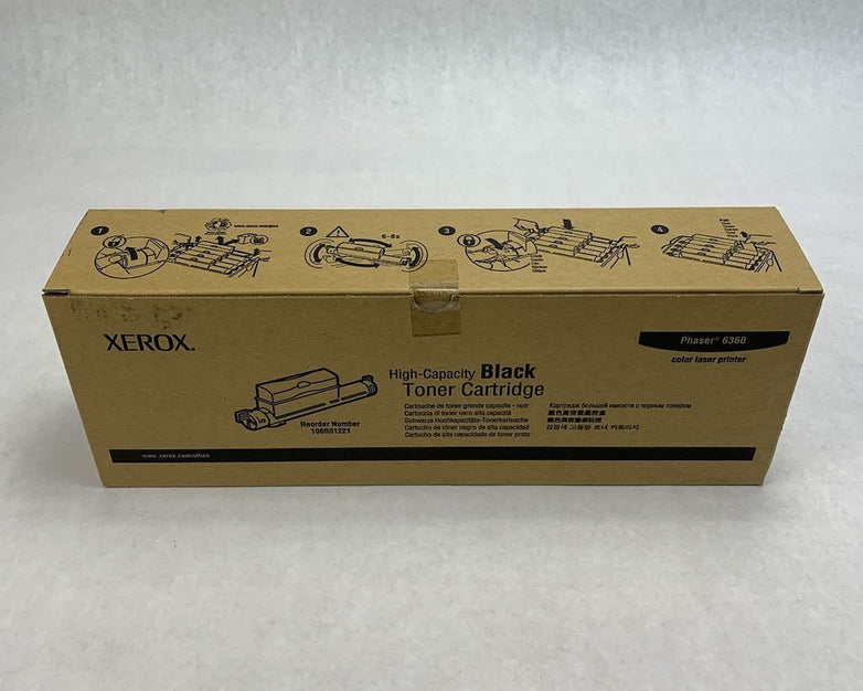 Xerox Phaser 6360 High-Capacity Black Toner Cartridge (Lot of 3)