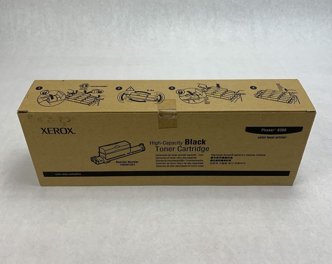 Xerox Phaser 6360 High-Capacity Black Toner Cartridge (Lot of 3)