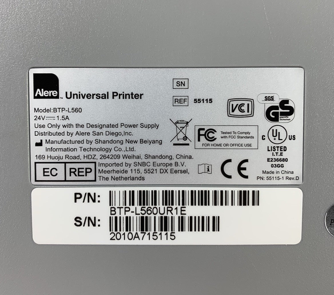 Alere BTP-L560 Universal Thermal Medical Printer