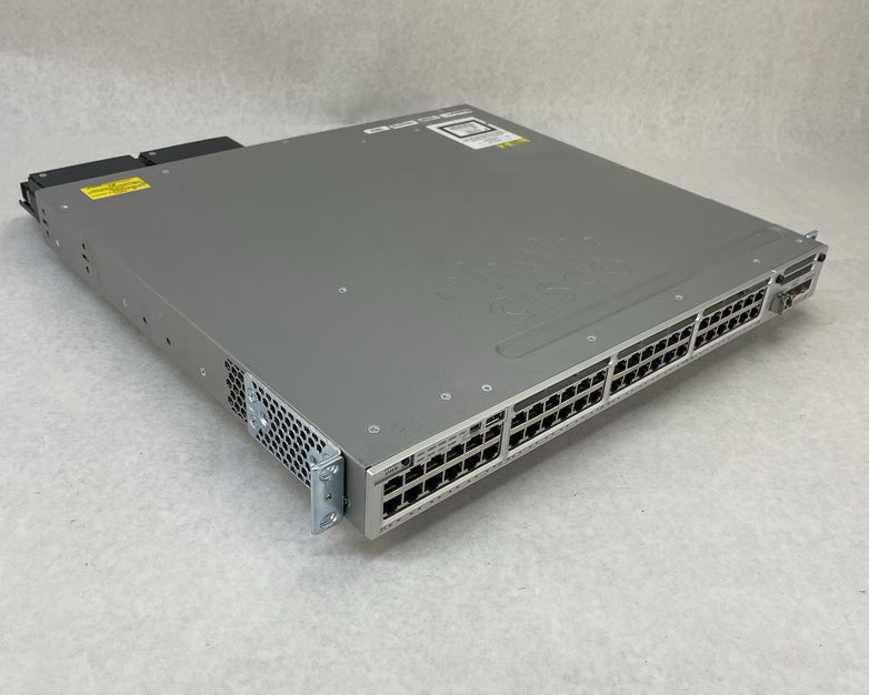 Cisco WS-C3850-48F-S 3850 NM-4-10g 2x PSU 48 1GE RJ-45 V07 - Tested and Reset