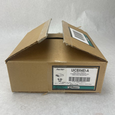 UICBX4El-A Panduit Surface Mount Box 4-Port Mini-Com Ultimate ID White Lot of 10