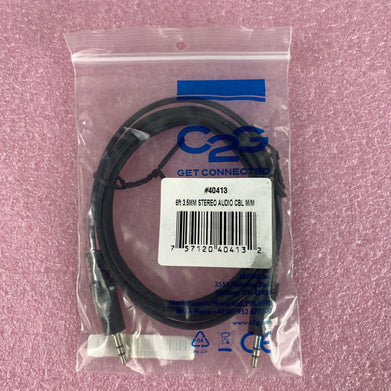 C2G 40413 6FT 3.5MM Sterio Audio Cable M/M Lot of 5
