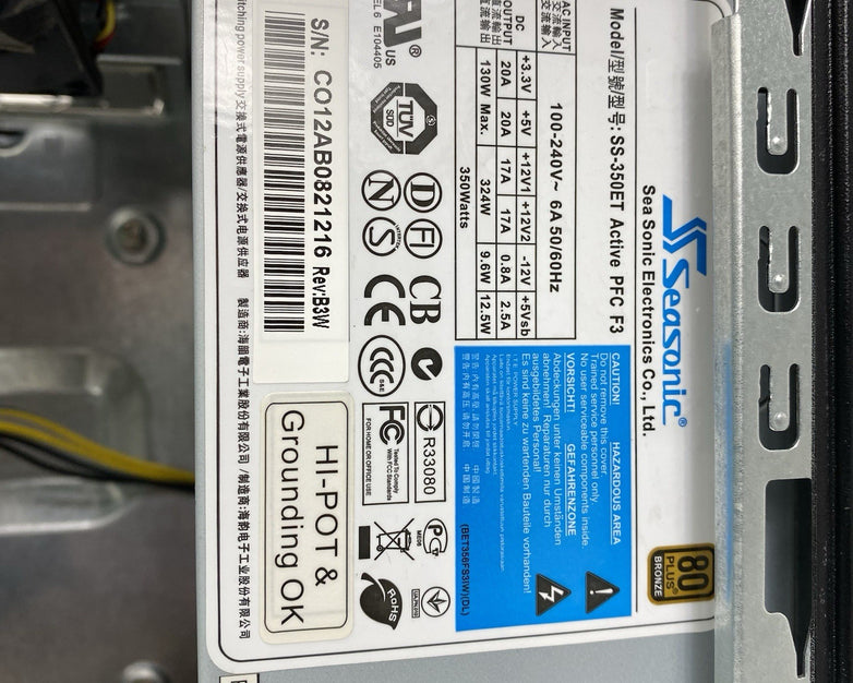 Unbranded MicroATX Computer Case with 350W Power Supply
