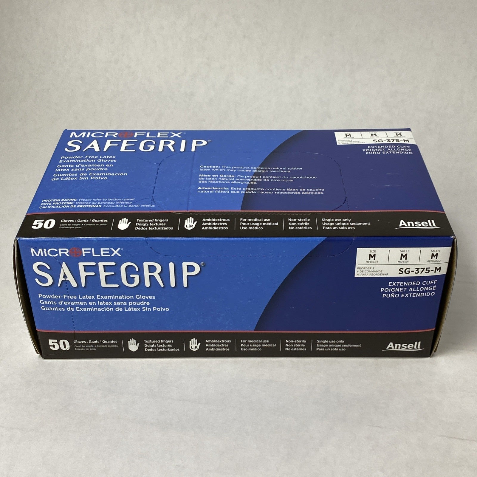 Ansell Microflex SafeGrip SG-375-M Latex Exam Gloves Medium - 500 Count7