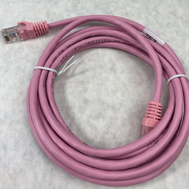 Lot( 5 ) 7ft Pink Cat5e C2G 00498 Snagless Unshielded UTP Ethernet Patch Cable