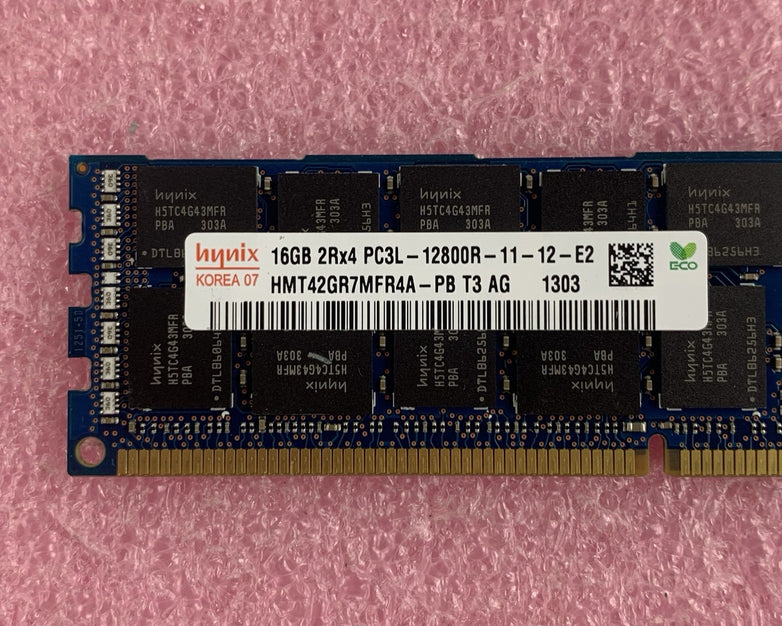 SK Hynix 16 GB HMT42GR7MFR4A-PB PC3L-12800R DDR3-1600 ECC RDIMM Ram Lot of 2x