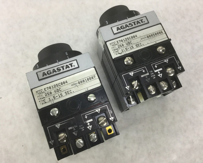 Agastat E7012SC004 Relay, Lot of 2, Untested