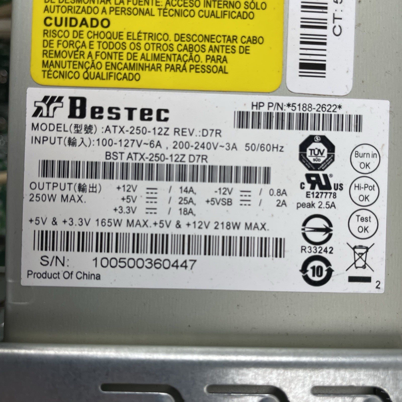 HP Pavilion P6605F MT Pentium Dual-Core E5500 2.80 GHz 4 GB No HDD/OS16