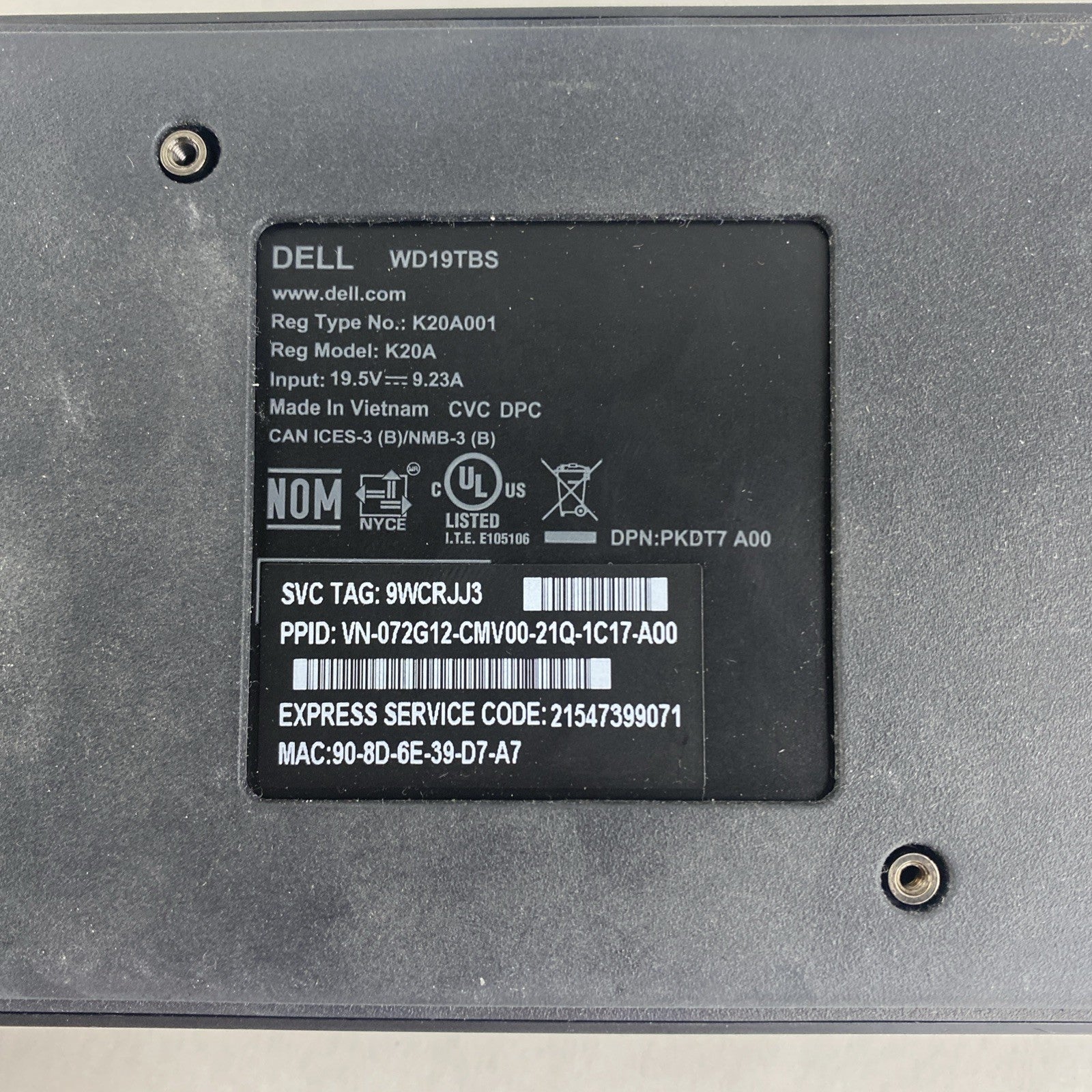 Dell WD19TBS Thunderbolt Docking Station No AC Adapter Lot of 29