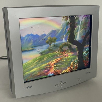 KDS XF-7B 17" CRT Retro Gaming Color Monitor Tested No Power Cord