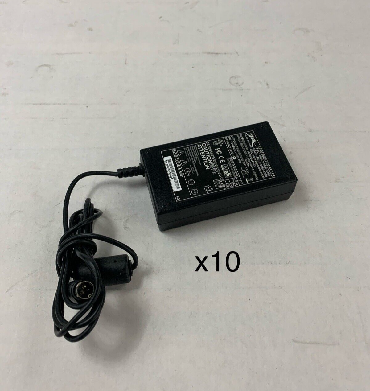 Lot of 10 Tiger TG-6002-24V-ES AC Adapter