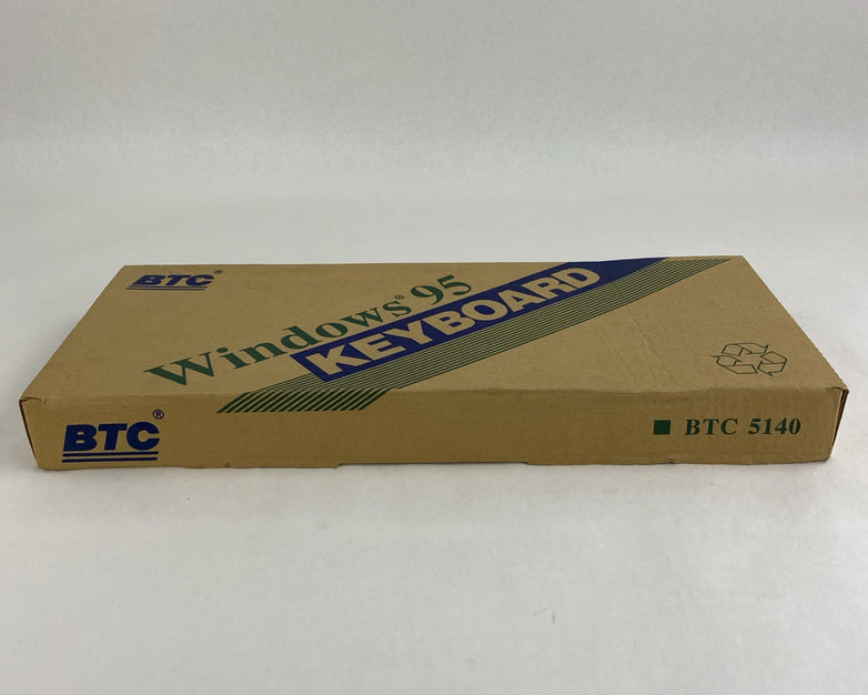 Vintage BTC 5140 Windows 95 Certified AT Membrane Keyboard - Open Box and Tested
