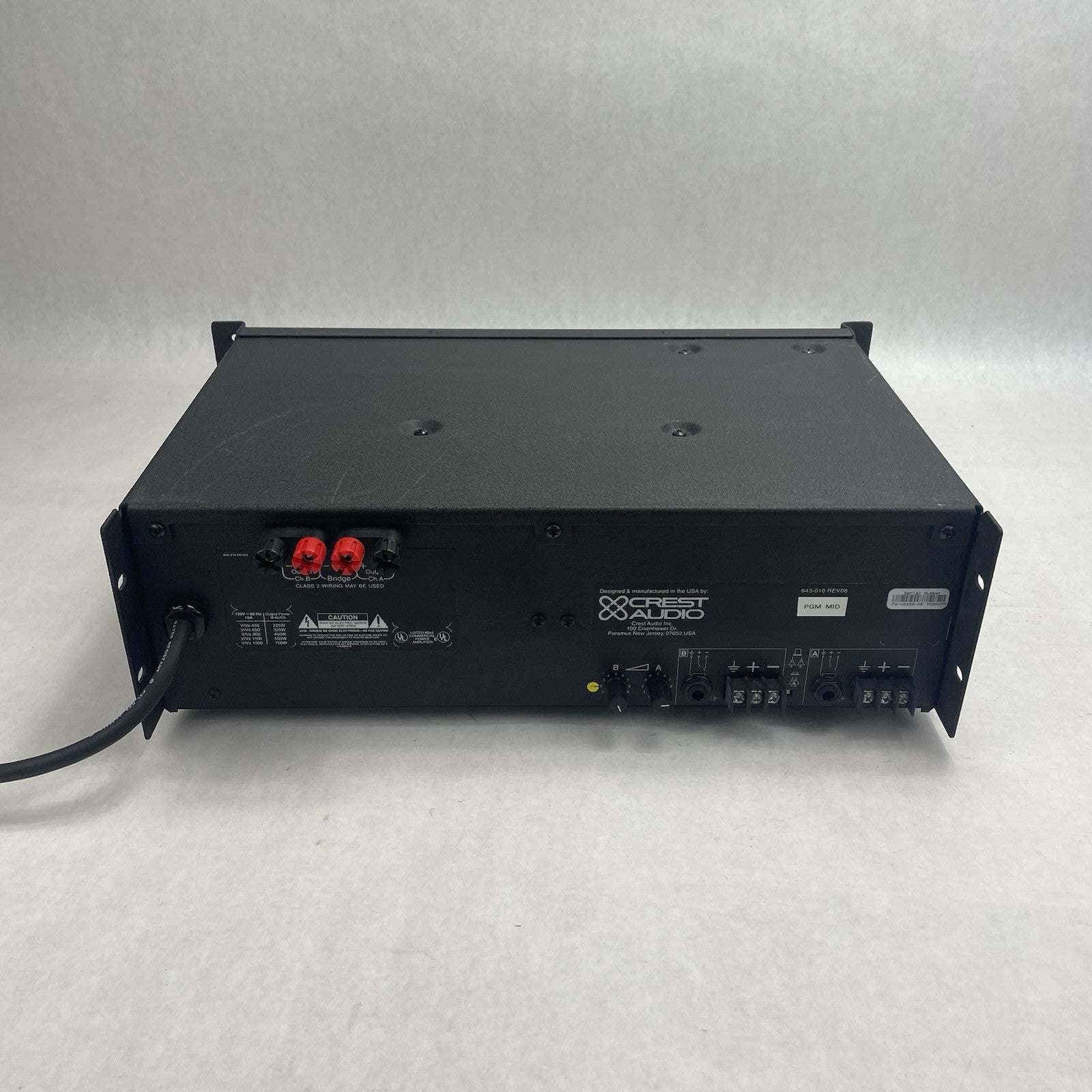 Crest Audio Vs450 Power Amplifier (225w/225w)6