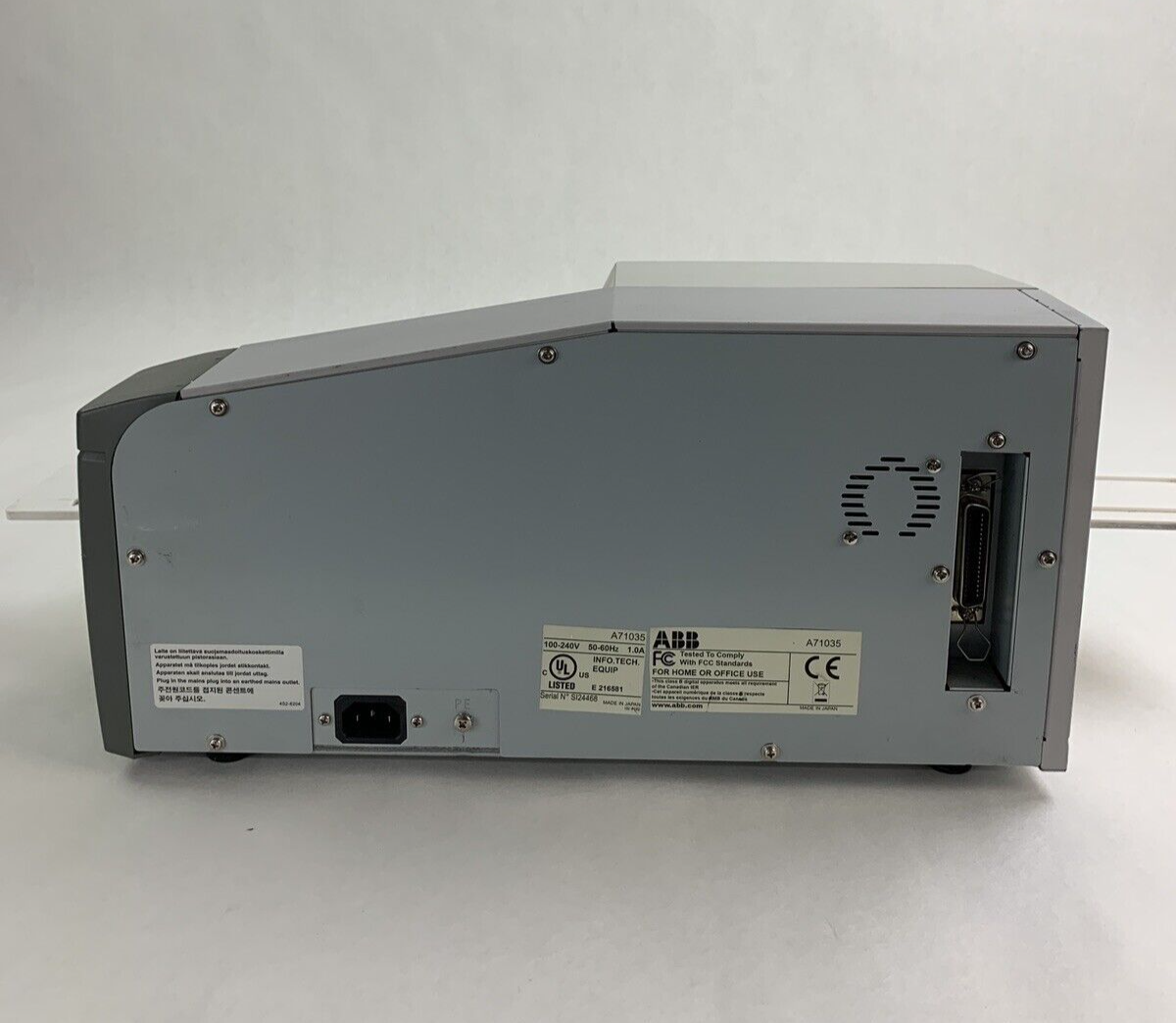 ABB HTP500 Thermal Transfer Marking System Powers on Bad Cover Hinge