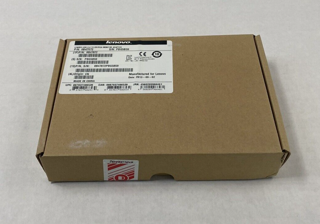 Lot of 2 Lenovo USB 3.0 to DVI/VGA Monitor Adapters Untested