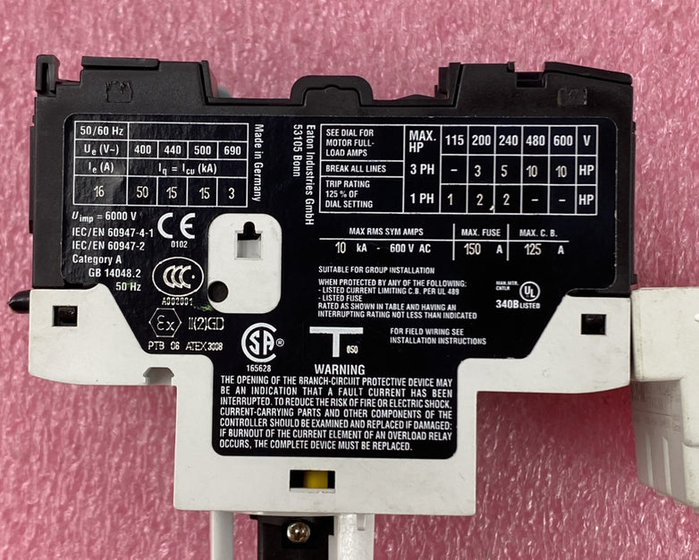 Eaton XTPRO16BC1 Motor Starter Protective Circuit Breaker