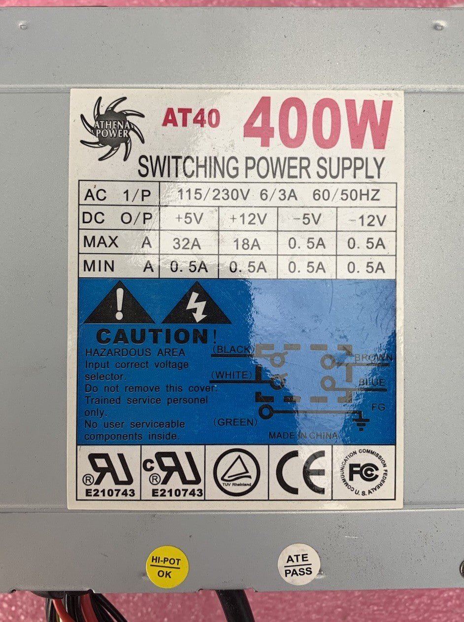 Athena Power AT40 400W Switching Power Supply6