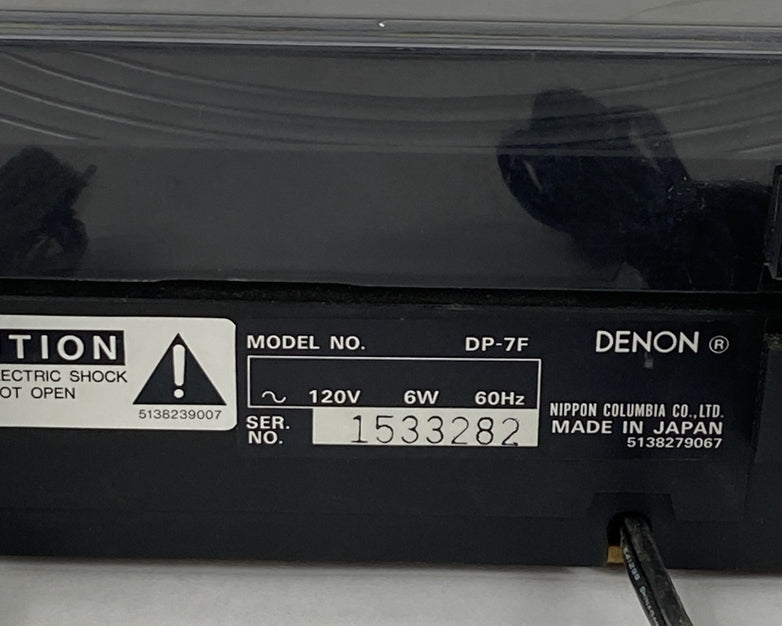 Denon DP-7F Quartz Turntable Tested