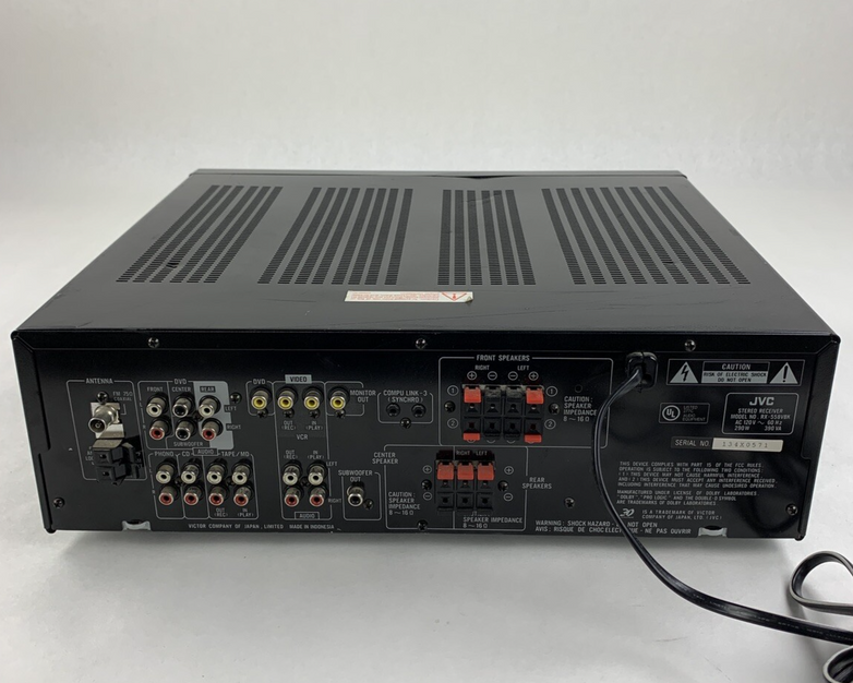 JVC  RX-558V Audio Receiver Black Tested Vintage No Remote
