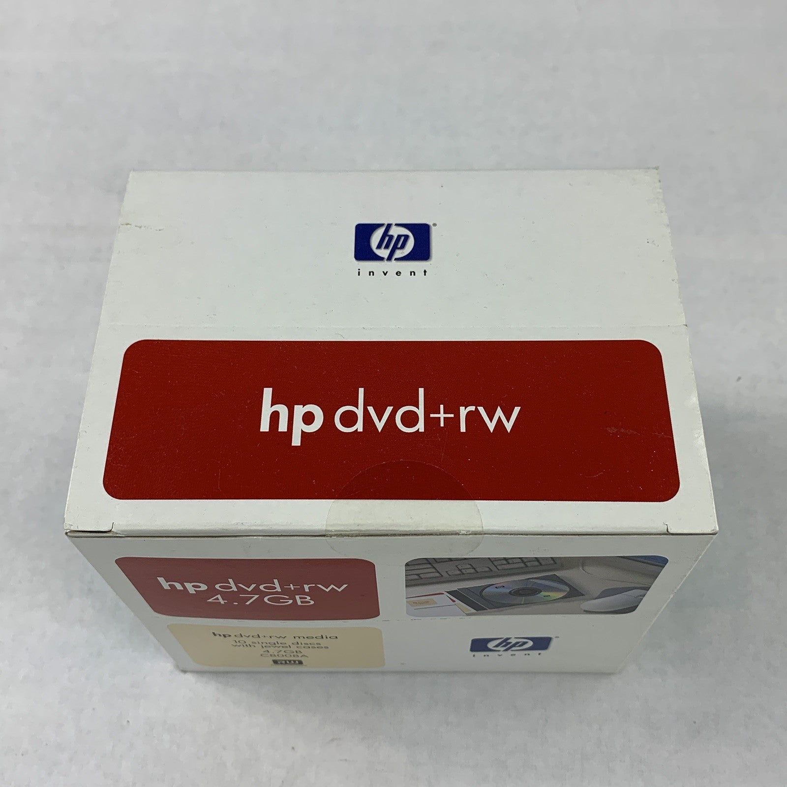 HP C8008A 4.7GB Rewritable DVD+RW Disc NOS 10 Pack New OEM Sealed