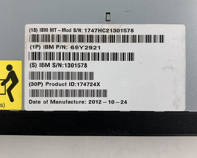 IBM 1747-HC2 69Y2921 170-6070-01 System Storage Enclosure Chassis 2x Power Supp