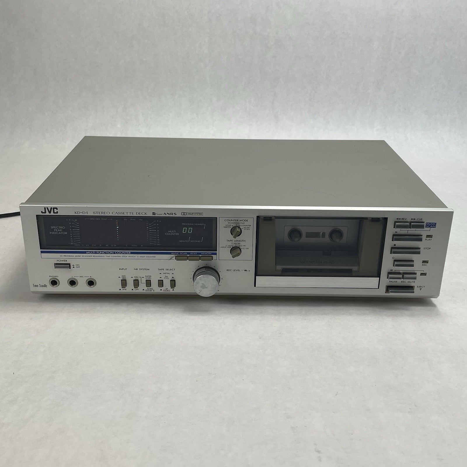 JVC KD-D4J Stereo Cassette Deck Tested For Parts1