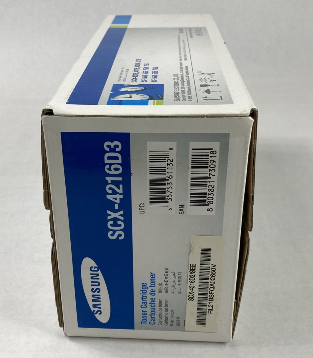 Samsung SCX-4216D3 Black Toner Cartridge OEM Sealed
