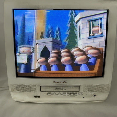 Panasonic PV-C2030W 20" CRT TV VCR & Radio Combo White