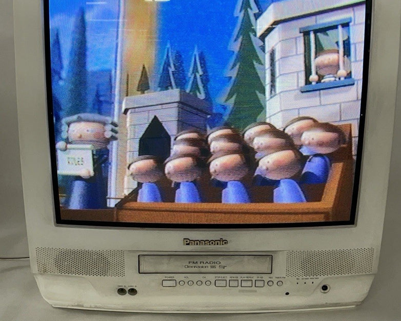 Panasonic PV-C2030W 20" CRT TV VCR & Radio Combo White