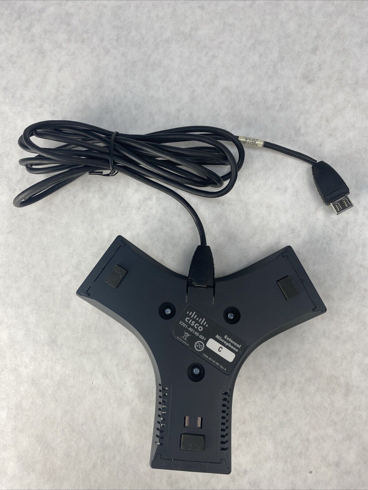 Lot( 4 ) Cisco 2201-40140-001 Wired Conference Speaker External Mic Pods w Cord