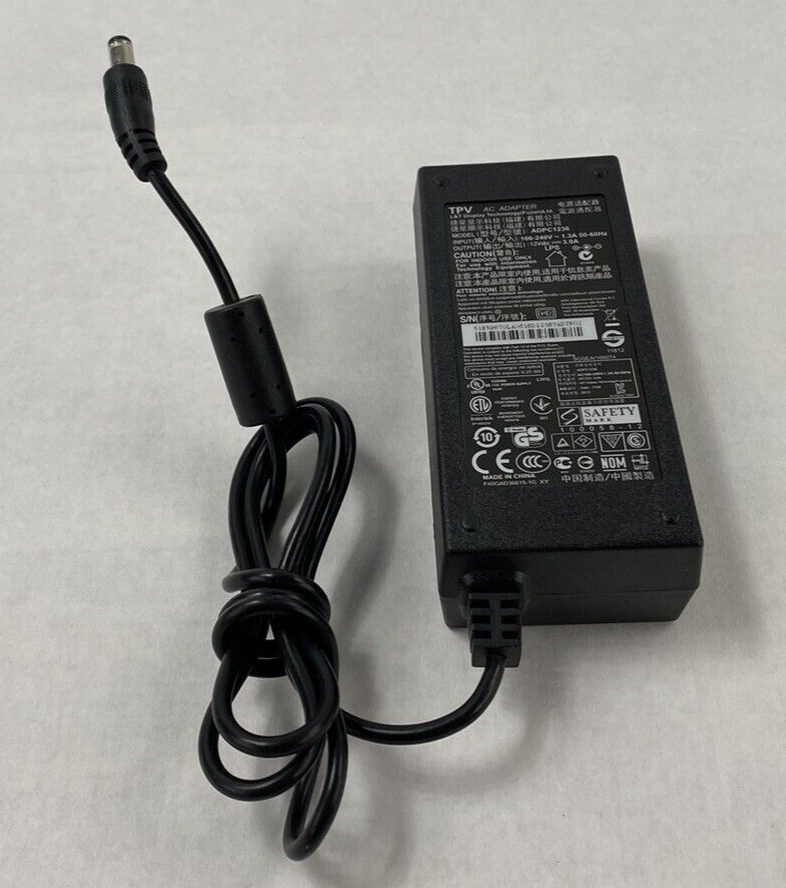 Lot of 2 TPV ADPC1236 12V 3.0A AC Adapter