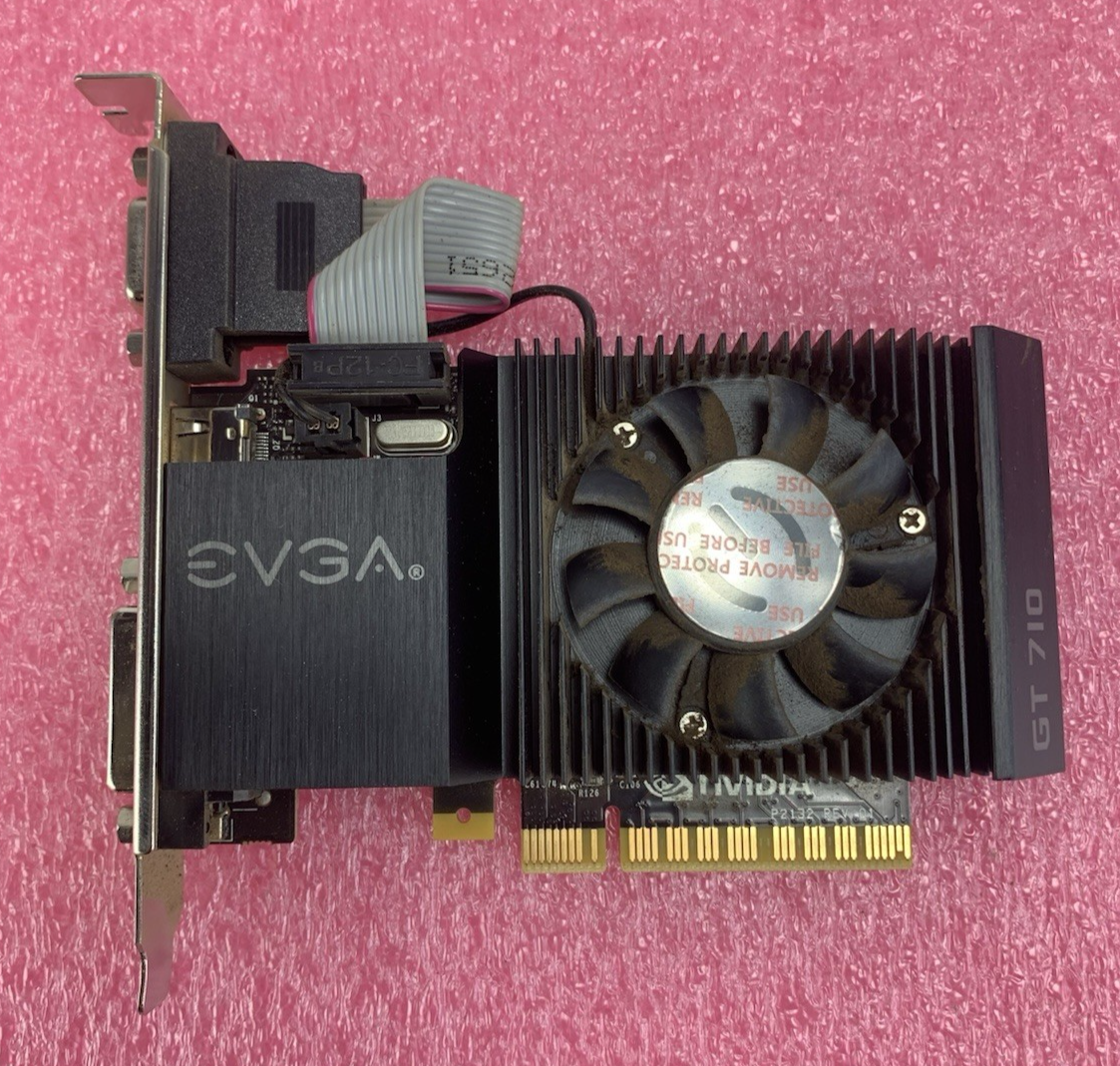 EVGA NVIDIA GT 710 1GB DDR3 Video Graphics Card GPU 01G P3 2711 KR3