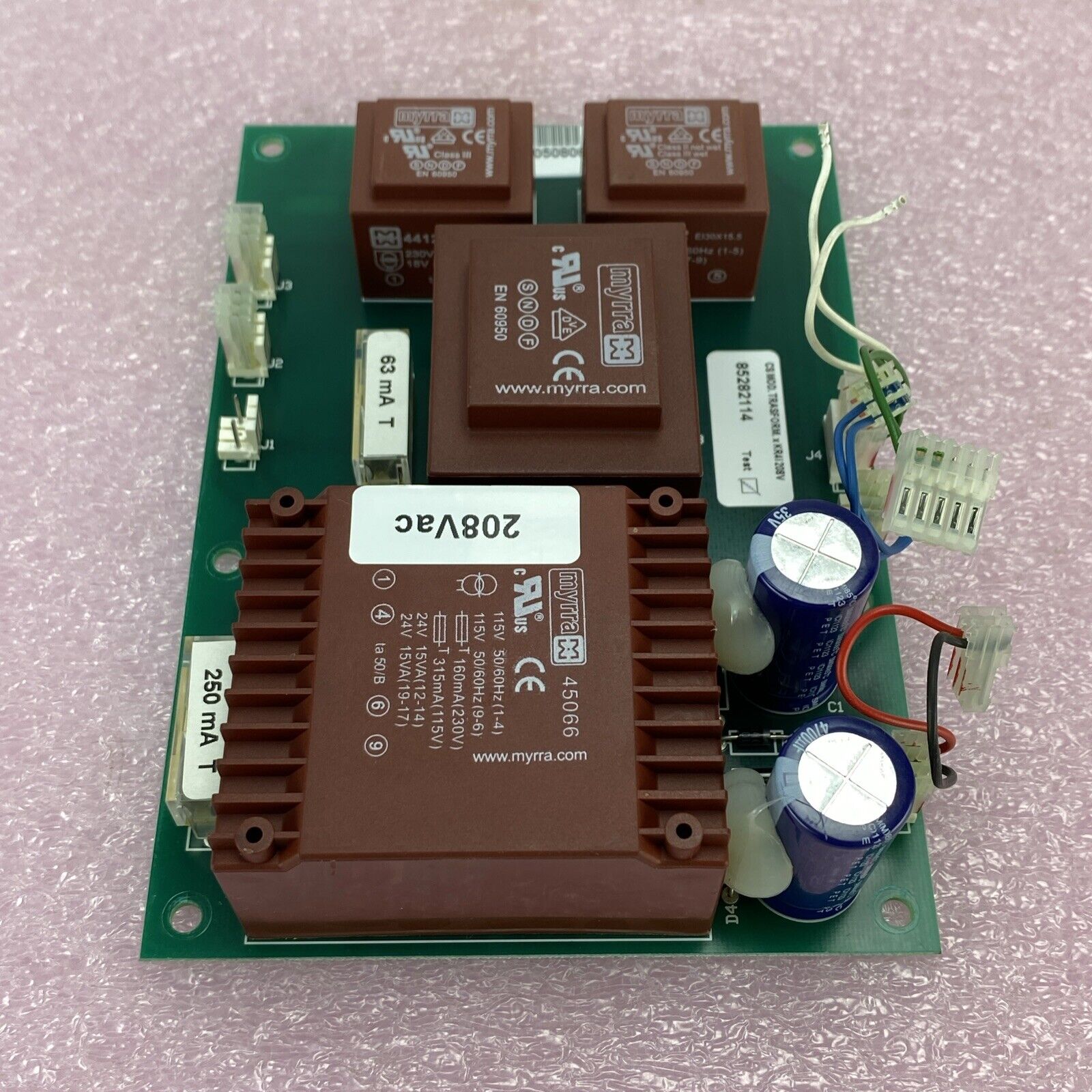 Thermo Scientific 85282114 Centrifuge HT6 208Vac 60Hz Transformer Board KR4I