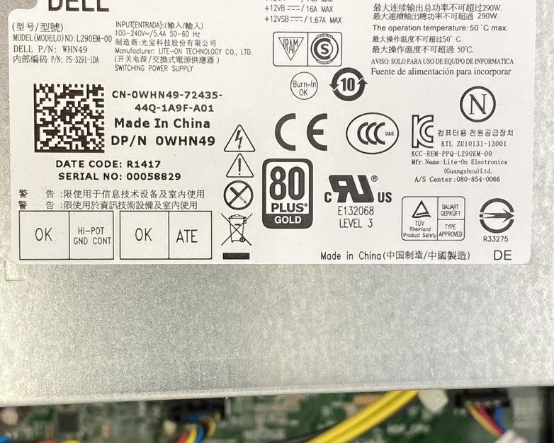 Dell Optiplex 9020 MT Intel QuadCore i5-4590 3.30GHz CPU 4GB RAM DVDRW No HDD OS