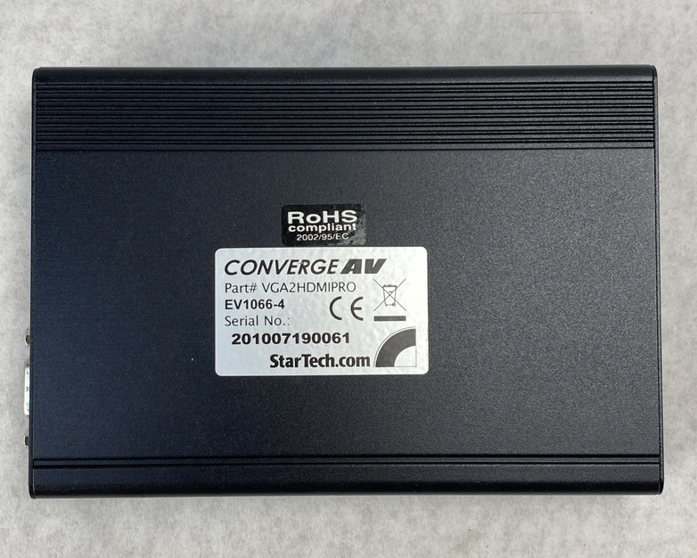 StarTech VGA2HDMIPRO ConvergeAV VGA To HDMI AV Converter/Scaler - With Cables