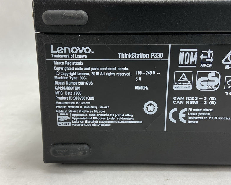 Lenovo ThinkStation P330 SFF Intel Core i5-8500 3GHz 8GB RAM No HDD/OS