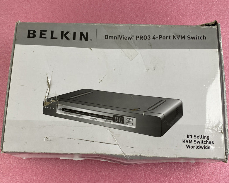 Belkin F1DA104Z OmniView Pro3 4-port KVM Switch