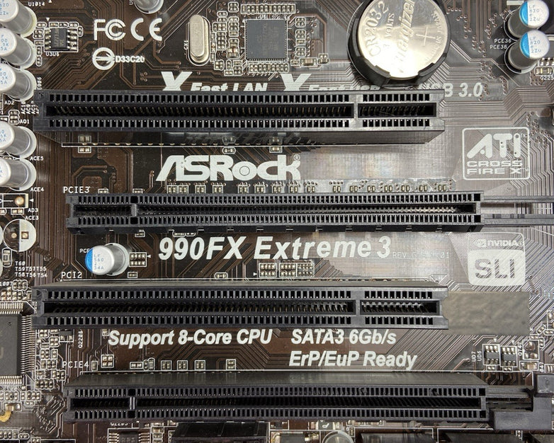 AsRock 990FX Extreme 3 Motherboard AMD FX 6200 3.8GHz 4GB RAM w/IO