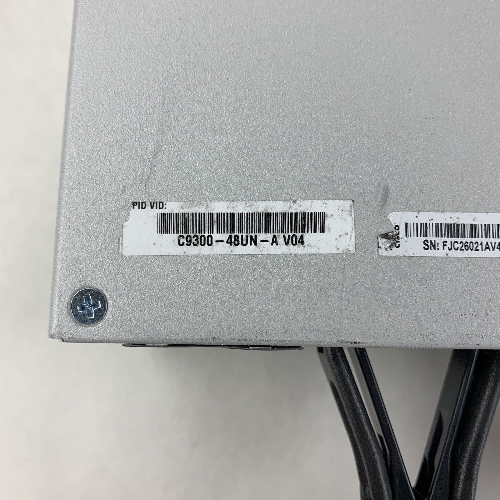 Cisco C9300-48UN-A 48-Port UPoE Network Advantage Switch Tested No Power Supply
